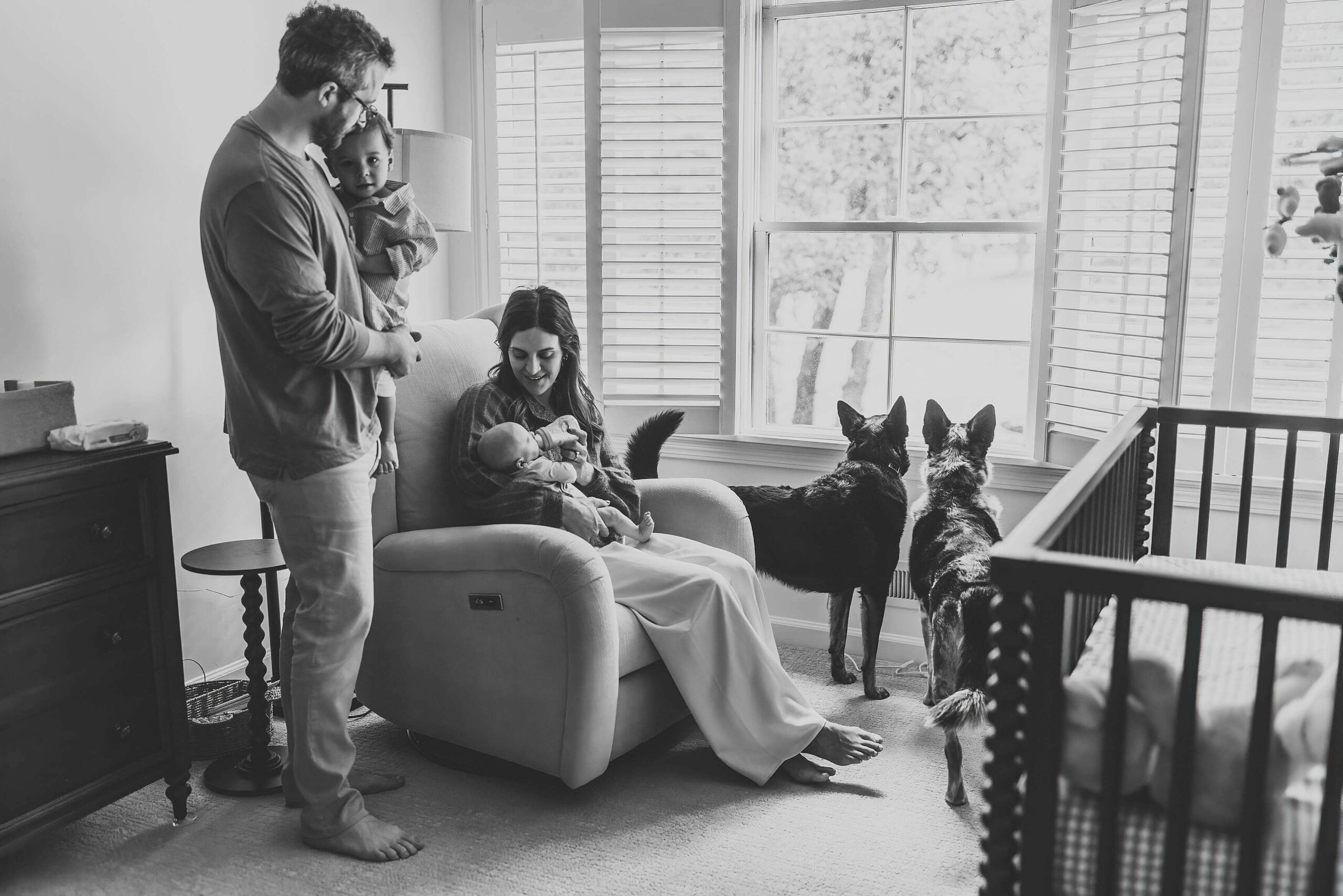 Editorial newborn session in Garden Hills, Buckhead, Atlanta
